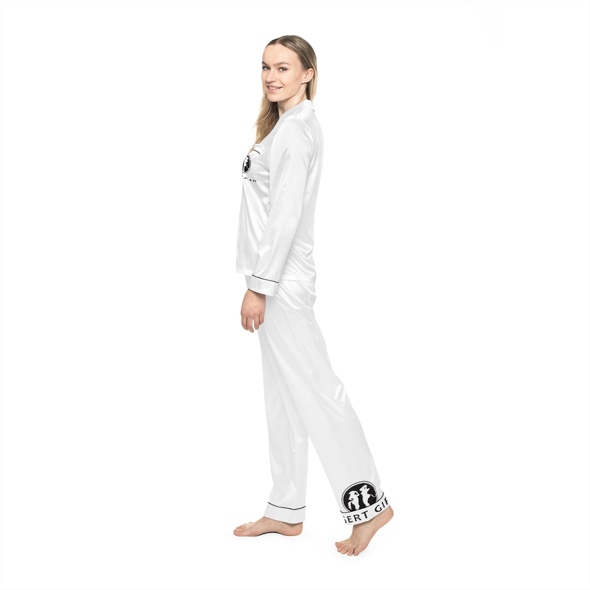 Women's Satin Pajamas (AOP)